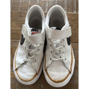Nike Toddler 10c Court Legacy Unisex Black White VGUC